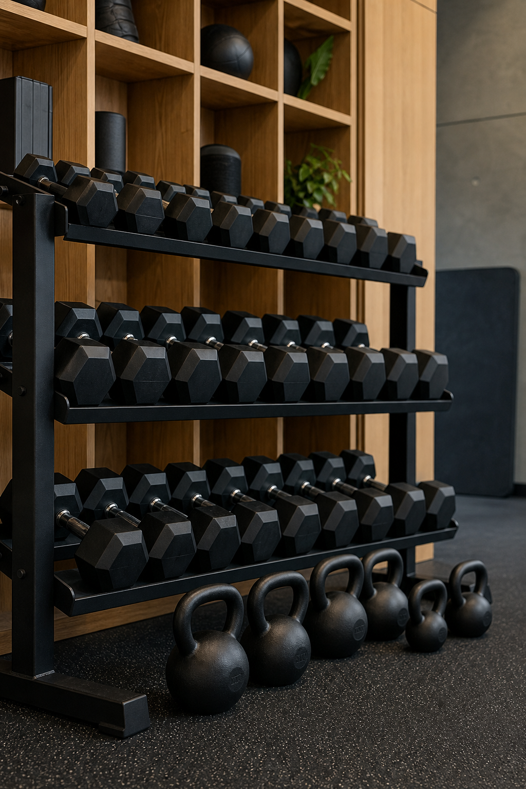 Kurzhantel- und Kettlebell-Bereich